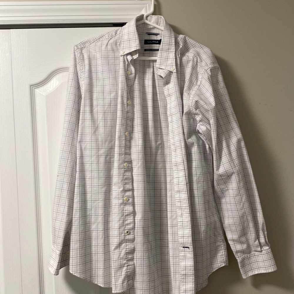 Mens Slim fit Nautical Button Down shirt